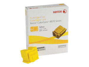 Xerox ColorQube 8870/8880 Amarillo Pack de 6 Cartuchos de Tinta Solida Originales - 108R00956