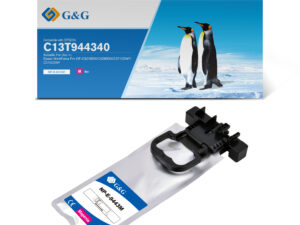 G&G Epson T9443 Magenta Cartucho de Tinta Pigmentada Generico - Reemplaza C13T944340